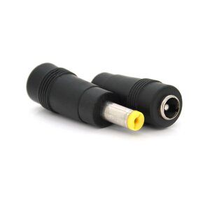 Перехідник DC 5.5x2.1mm (мама) - 5.5х1.7mm (тато) Yellow