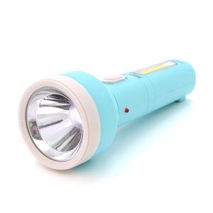 Ліхтарик ручний LATERNA ST-8653, 1W, 1Led+COB, 1+1 режим, вбудований аккум, корпус пластик, 220V, IP40, 185х63х35,