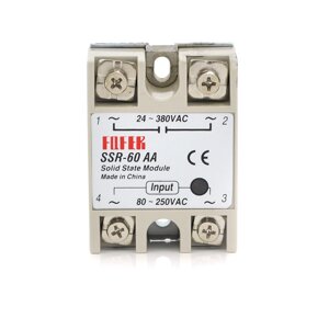 Твердотинна реле Fotek SSR-60AA 40А 24-380В AC