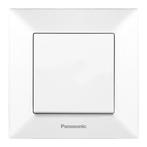 Вимикач Panasonic Arkedia Slim одноклавішний, білий