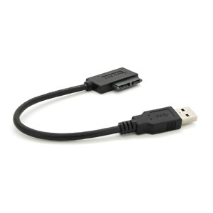 Кабель Usb 3.0 AM to SATA black 0.12m для ODD приводів