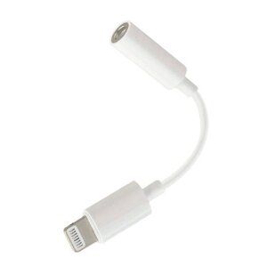 Перехідник Kin Lighting (M) => Jack 3.5mm (F), 5см, White