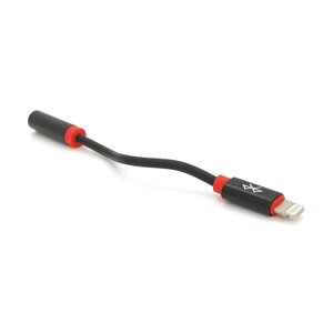 Кабель-перехідник KIN KY-202 Jack 3.5mm (F) => Lighting (M), 0.1м, Black, Box