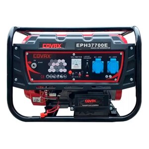 Генератор бензин COVAX ЕРН37700Е, однофазний 220V, 50Hz, 2,8KVA (3,0KW), об'єм 15л