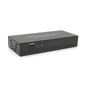 Цифровий оптичний роздільник звуку SPDIF / Toslink 1x4