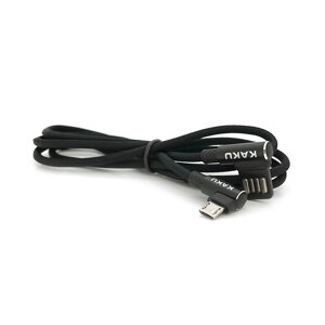 Кабель iKAKU KSC-028 JINDIAN charging data cable for micro, Black, довжина 1м, 2.4A, BOX