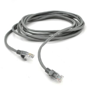 Патч-корд литий RITAR, UTP, RJ45, Cat. 5e, 2m, сірий, Cu (мідь) Q500