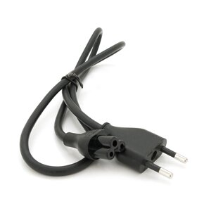 Кабель живлення 1.0m, 0.5mm, PC-184/2 CEE7 / 16-C5 3 pin (для побутової техніки), Black, OEM Q600