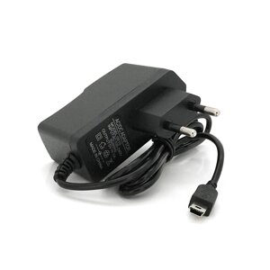 Зарядний пристрій Merlion 220V-mini USB, 5V 1A Black, Box