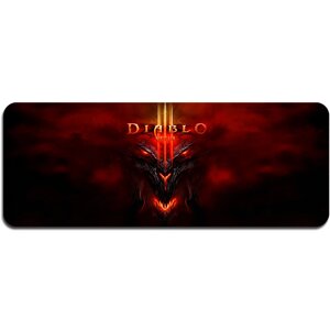 Килимок 400*900 тканинний "Diablo7" з бічною прошивкою, товщина 2 мм, Пакет