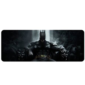 Килимок 300*800 тканинний Batman iron throne з бічною прошивкою, товщина 2 мм, Black, Пакет