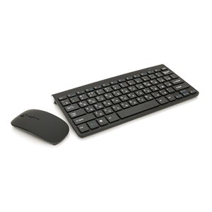 Комплект бездротовий KM908 (KB+Mouse), (Eng/Pyc), 2.4G, 78 клавіш, Black, Box