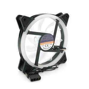 Кулер корпусний 12025 DC sleeve fan 4pin - 120 * 120 * 25мм, 12V, 1200об / хв, Ice-Blue, двосторонній