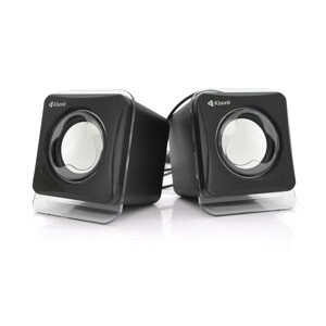 Колонки 2.0 Kisonli V410 для ПК і ноутбука, USB + 3.5mm, 2x1.5W, 20Hz- 20KHz, Black, BOX, Q80