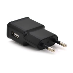 СЗУ 110-240V, 1xUSB, 5V/2A, Black, Blister-box