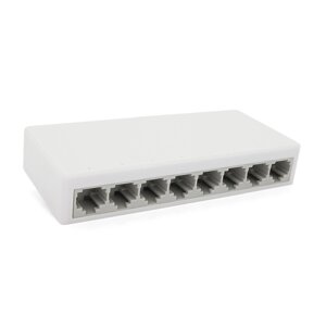 Комутатор JY 5008S 8 портів Ethernet 10/100 Мбіт/сек. DC 5 . Блок живлення 5V у комплекті