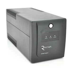 ДБЖ Ritar RTP1000 (600W) Proxima-L, LED, AVR, 3st, 4xSCHUKO socket, 2x12V7Ah, plastik Case ( 460 x 225 x 245 ) Q2