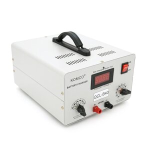 Зарядний пристрій для акумуляторів QCL-B40, AGM/LiFePO4, output:48V,60V, 72V, 5А-40А,+ крокодили, 290x247x157mm