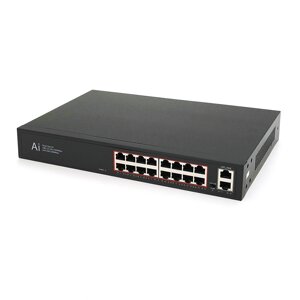 Комутатор Merlion MG1018 18 портів Ethernet 10/100/1000 Мбіт/сек. метал AC220V.