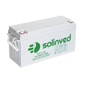 Акумуляторна батарея SOLINVED 150-12 GEL 12V 150 Ah (483 x 170 x 238), 43.6 kg Grey Q1/48