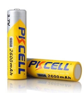 Акумулятор 18650 PKCELL 3.7V 18650 2600mAh Li-ion rechargeable batery 1 шт в блістері, ціна за блістер, Q20