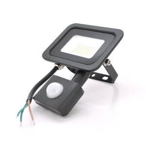 Прожектор SLIM SENSOR LED RITAR RT-FLOOD/MS20A, 20W, 24xSMD2835, IP65, 2000Lm, 6500K (100%), PF>0.9 Ra>70, 125*140*25mm