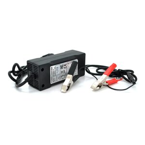 Зарядний пристрій Merlion для акумуляторів LiFePO4 12V (14,6V),4S,5A-60W + крокодили, BOX