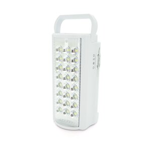 Ліхтар переносний ALMINA DL-2424LED, 2 режими (16+8Led), вбудований аккум, корпус пластмас, кабель 220В, Mix color, Box