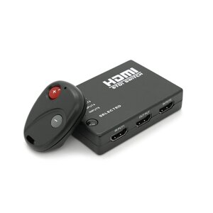 Пасивний HDMI свіч з пультом дистанційного керування IR, 1080р, 1,4 версія, 1 => 5 портів, Blister