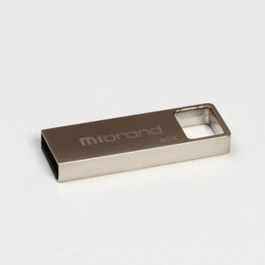 Флеш-накопичувач Mibrand Shark, USB 2.0, 8GB, Metal Design, Blister