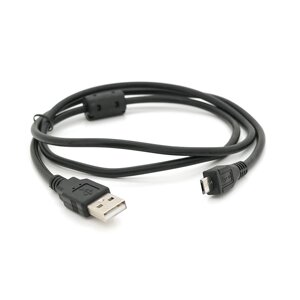 Кабель USB 2.0 (AM / Місго 5 pin) 1,0м, 1 ферит чорний, ОЕМ, Q500