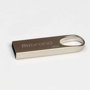 Флеш-накопичувач Mibrand Irbis, USB 2.0, 16GB, Metal Design, Blister