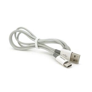 Кабель iKAKU KSC-723 GAOFEI smart charging cable for Type-C, Gray, довжина 1м, 2.4A, BOX