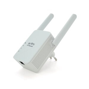 Підсилювач WiFi сигналу з 2-ма антенами LV-WR13, живлення 220V, 300Mbps, IEEE 802.11b/g/n, 2.4-2.4835GHz, BOX