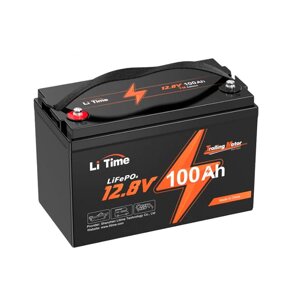 Акумуляторна батарея Li-TIME LiFePO4 12.8 50Ач 640Wh,(100/100A) M8, 170*198*166mm