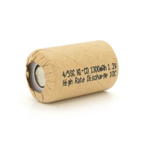 Акумуляторна батарея для шуруповерта Ni-Cd 4/5SC1300mAh 1.2V, 10C,23x32 mm