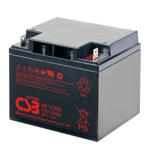 Акумуляторна батарея CSB GP12400, 12V 40Ah ( 197х166х170мм ), Q1