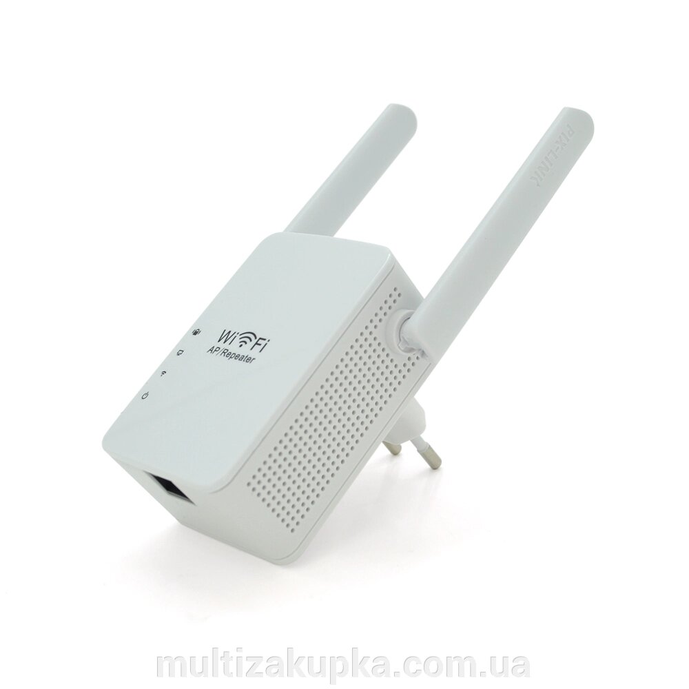 Підсилювач WiFi сигналу з 2-ма антенами LV-WR13, живлення 220V, 300Mbps, IEEE 802.11b/g/n, 2.4-2.4835GHz, BOX від компанії Mультізакупка - фото 1