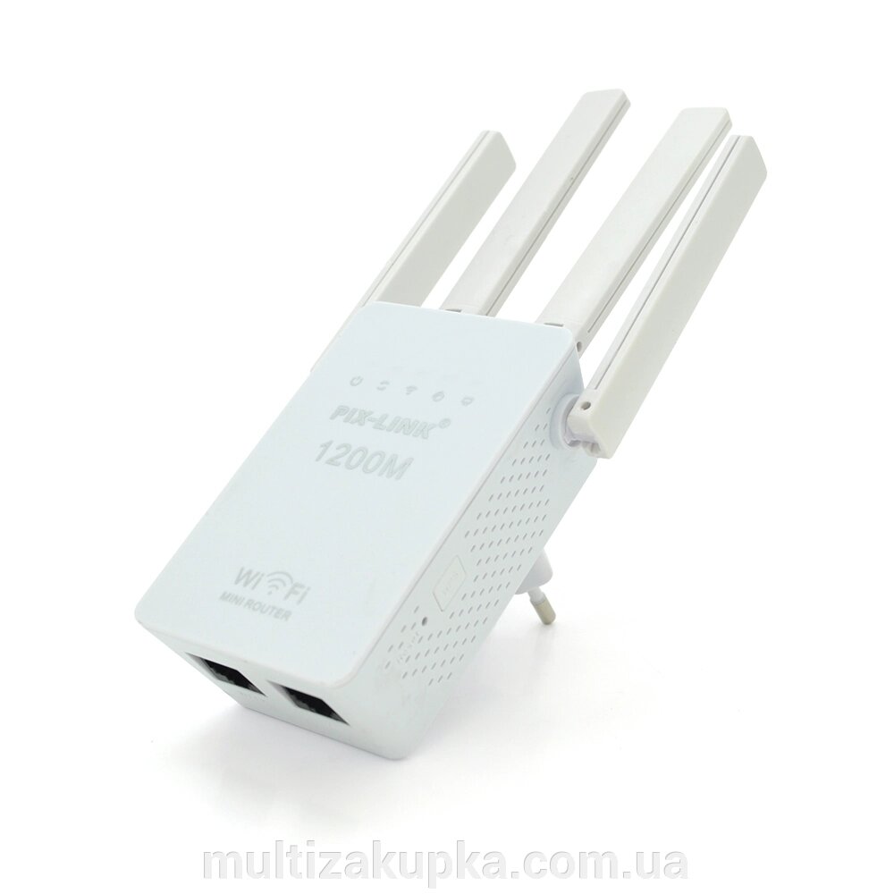 Підсилювач WiFi сигналу з 4-ма антенами LV-WR02EQ, живлення 220V, 300Mbps, IEEE 802.11b/g/n, 2.4-2.4835GHz, BOX від компанії Mультізакупка - фото 1