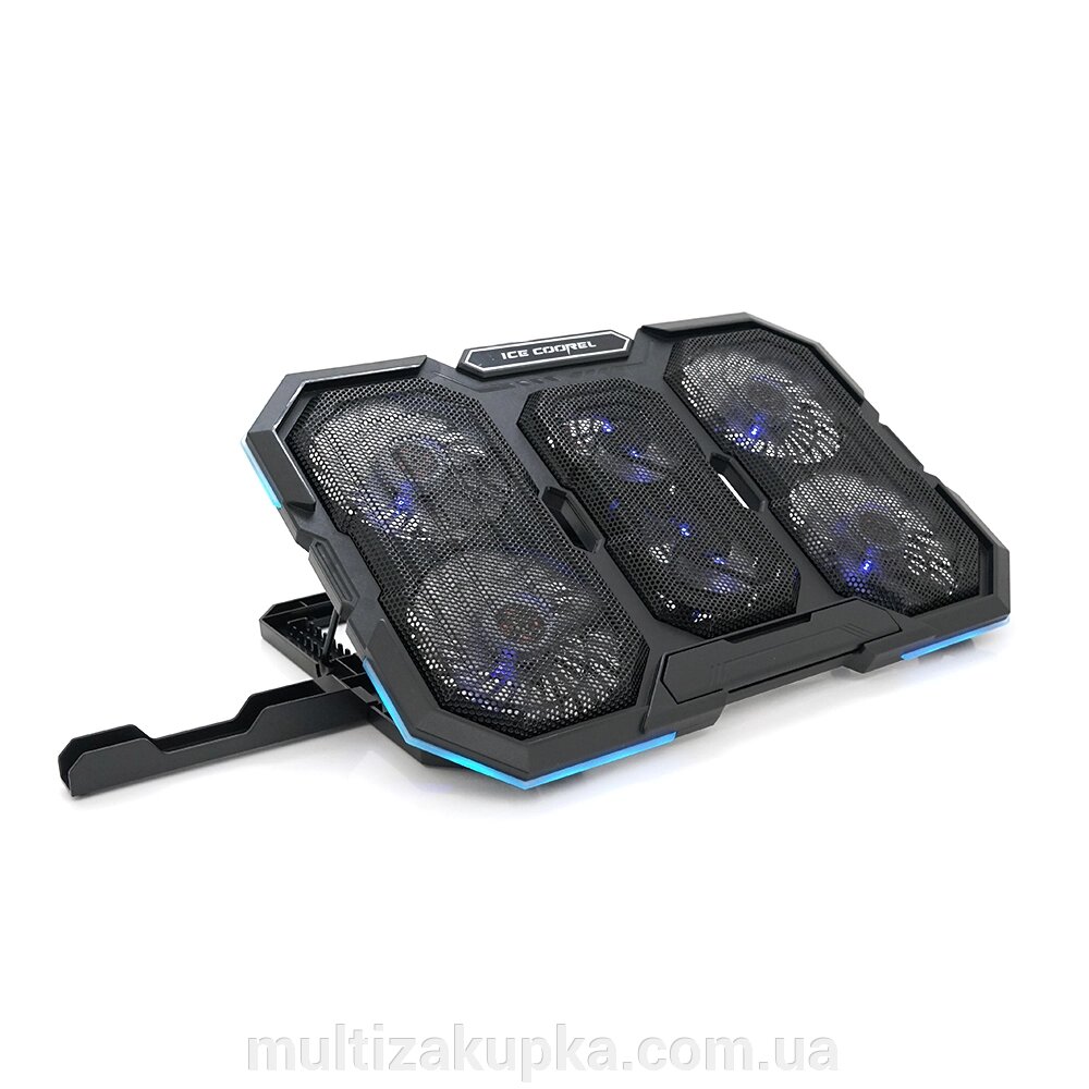 Підставка для ноутбука IceCoorel N6, 14-18", 4*95mm 120010% RPM + 2*70mm 250010 %RPM, 2xUSB2.0 + підставка для від компанії Mультізакупка - фото 1