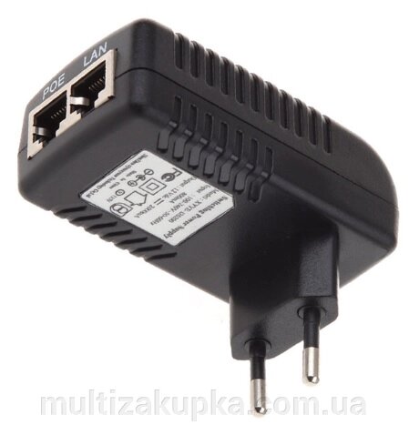 POE інжектор 12V 2A (24Вт) із портами Ethernet 10/100Мбіт/с від компанії Mультізакупка - фото 1