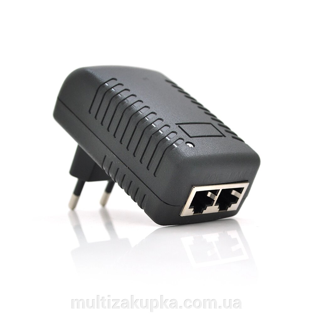 POE інжектор 24V 0.5A (12Вт) із портами Ethernet 10/100Мбіт/с від компанії Mультізакупка - фото 1