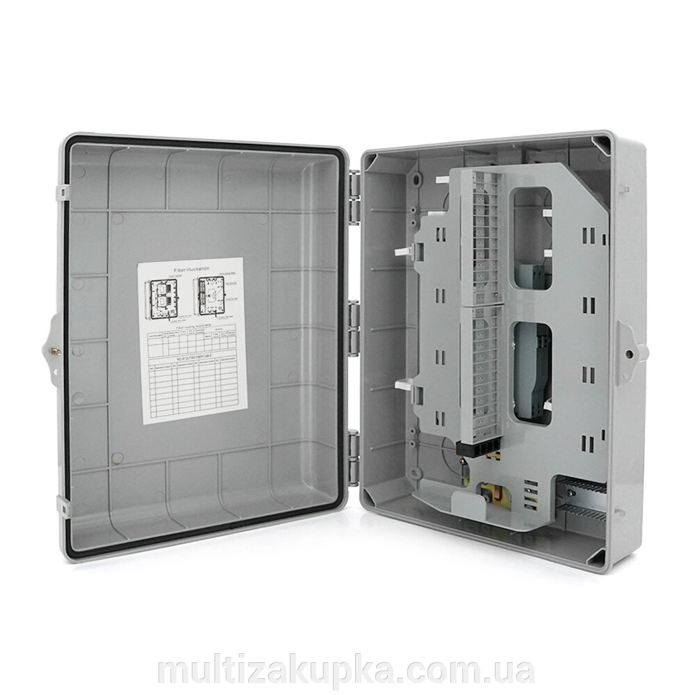 PON - box Merlion ML-OP-S233-SC 48-канальний, SC Simplex adapter, матеріал ABS, IP65 від компанії Mультізакупка - фото 1