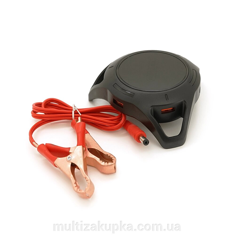 Портативний HUB із крокодилами на 5*USB2.0, живлення 12В, Black, Box від компанії Mультізакупка - фото 1