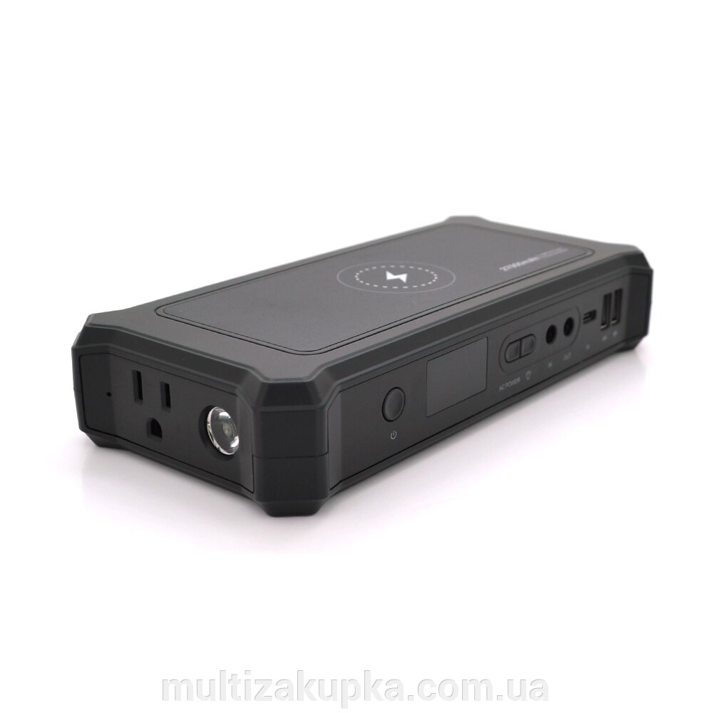 Портативний PowerBank потужністю 100W, 27000mAh (99.9Wh), 2xUSB-A Output: 5V/3.5A, DC Output: 12V/10A, Wireless від компанії Mультізакупка - фото 1