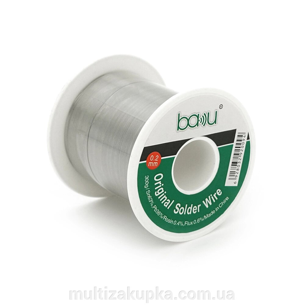 Припій BAKKU дротяний Solder wire BK 0.2*300G A DIA 0,2mm (250g) від компанії Mультізакупка - фото 1