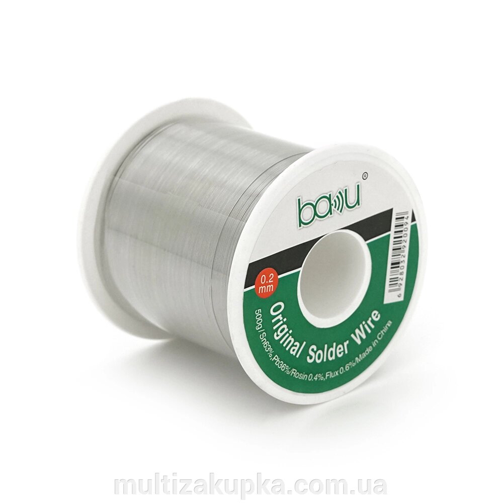 Припій BAKKU дротяний Solder wire BK 0.2*500G A DIA 0,2mm (500g) від компанії Mультізакупка - фото 1