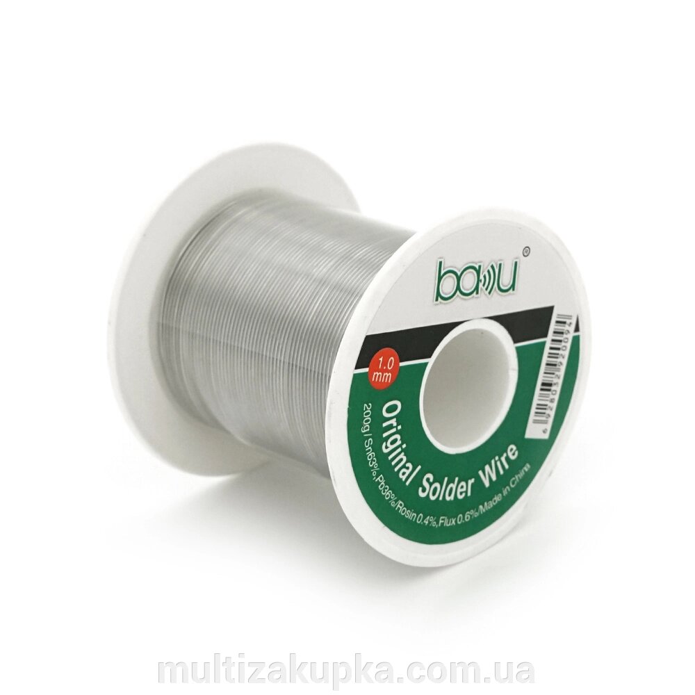 Припій BAKKU дротяний Solder wire BK 1.0*200G A DIA 1,0mm (200g) від компанії Mультізакупка - фото 1