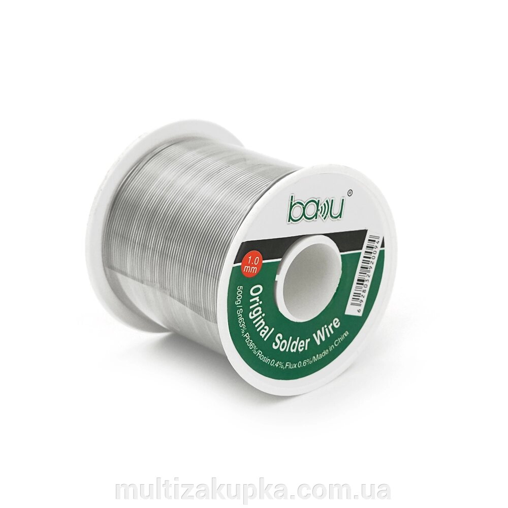 Припій BAKKU дротяний Solder wire BK 1.0*500G A DIA 1,0mm (500g) від компанії Mультізакупка - фото 1