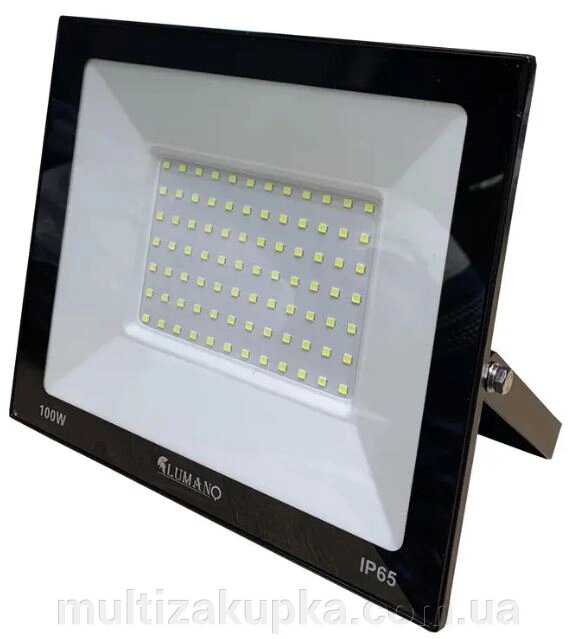 Прожектор Lumano Standart LED 100W 6000K 9000Lm 170-265V IP65 чорний від компанії Mультізакупка - фото 1